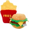 Frisco Plush Burger & Fries Dog Toy, 2-Pack -PetNest Shop 213822 MAIN. SY630 V1590069376