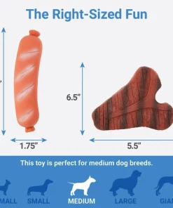 Frisco T-Bone Steak & Sausage Latex Dog Toy, 2-pack 6 Frisco T-Bone Steak & Sausage Latex Dog Toy, 2-pack -PetNest Shop 213842 PT1. SY630 V1597156568