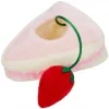 Frisco Plush Strawberry & Cake Dangly Cat Toy with Catnip