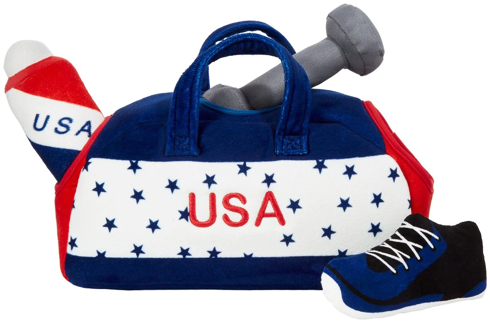 Frisco Hide-and-Seek USA Gym Bag Dog Toy 3 Frisco Hide-and-Seek USA Gym Bag Dog Toy