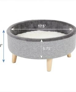 Frisco Modern Round Elevated Cat Bed -PetNest Shop 214363 PT1. SY630 V1603948077