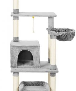 Frisco 66-in Cat Tree with Bed, Condo, Lounge Basket & Top Perch -PetNest Shop 214380 PT2. SY630 V1589894166
