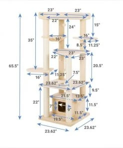 Frisco 65-in XXL Heavy Duty Cat Tree -PetNest Shop 214391 PT1. SY630 V1603959798