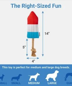 Frisco Summer Fun Plush & Rope Popsicle Dog Toy -PetNest Shop 214703 PT1. SY630 V1642187485