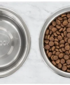 Frisco Marble Print Stainless Steel Double Elevated Dog Bowl 12 Frisco Marble Print Stainless Steel Double Elevated Dog Bowl -PetNest Shop 216017 PT4. SY630 V1591020400