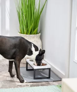 Frisco Marble Print Stainless Steel Double Elevated Dog Bowl 13 Frisco Marble Print Stainless Steel Double Elevated Dog Bowl -PetNest Shop 216017 PT7. SY630 V1605658336