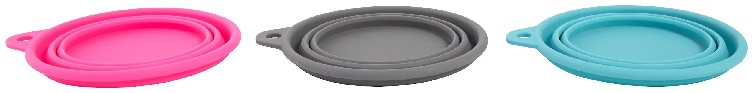 Frisco Silicone Collapsible Travel Bowl Set, 3 count, 1.5 Cups 6 Frisco Silicone Collapsible Travel Bowl Set, 3 count, 1.5 Cups - Image 4