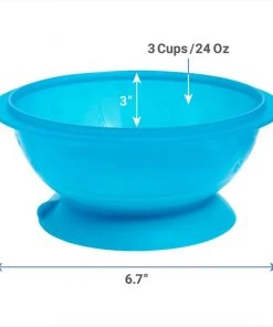 Frisco Plastic Suction Bowl, Blue, 3 Cups -PetNest Shop 216037 PT1. SY630 V1600374482