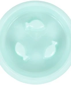 Frisco Fish Shaped Ridges Slow Feed Bowl, Light Blue, 1.25 cups -PetNest Shop 216046 PT3. SY630 V1591020707