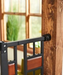 Frisco Wood Accents Extra Tall Auto-close Dog Gate, 41-in -PetNest Shop 221968 PT3. SY630 V1595282171