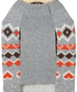 Frisco Fall Hearts with Pom Pom Dog & Cat Sweater -PetNest Shop 223773 PT4. SY630 V1598661393