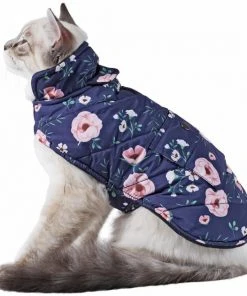 Frisco Patterned Floral Insulated Dog & Cat Puffer Coat -PetNest Shop 223945 PT2. SY630 V1608820431