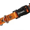 Frisco Orange Cobwebs Polyester Dog Collar