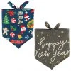 Frisco Holiday & New Years Dog & Cat Bandana, 2 pack -PetNest Shop 228983 MAIN. SY630 V1637646725