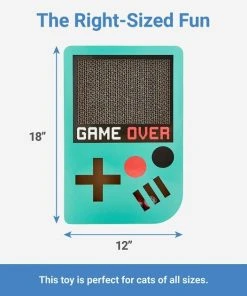 Frisco Retro Game Over Scratcher Cat Toy -PetNest Shop 230286 PT1. SY630 V1599945373