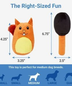 Frisco Retro Smack-a-Squirrel Hide & Seek Plush Puzzle Squeaky Dog Toy Refill -PetNest Shop 230315 PT1. SY630 V1599945071