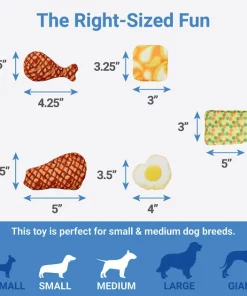 Frisco Retro Microwave Dinner Hide & Seek Plush Puzzle Squeaky Dog Toy -PetNest Shop 230343 PT1. SY630 V1600209672