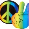 Frisco Retro Peace Sign Plush Squeaky Dog Toy -PetNest Shop 230351 MAIN. SY630 V1598557270