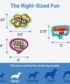 Frisco Retro Plush Squeaky Comic Book Bubble Dog Toy, 3 count -PetNest Shop 230353 PT1. SY630 V1602685875