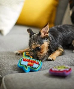 Frisco Retro Plush Squeaky Comic Book Bubble Dog Toy, 3 count -PetNest Shop 230353 PT3. SY630 V1600973826