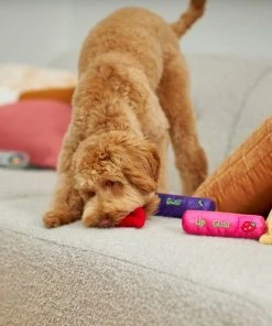 Frisco Retro Lip Gloss Plush Squeaky Dog Toy -PetNest Shop 230365 PT3. SY630 V1602639730