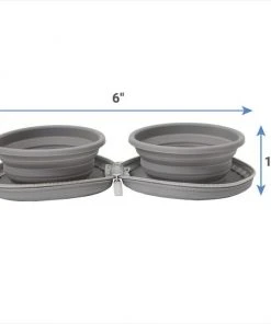Frisco Travel Collapsible Silicone Dog & Cat Bowl, Gray -PetNest Shop 232062 PT6. SY630 V1605758273