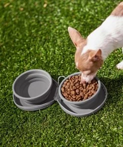 Frisco Travel Collapsible Silicone Dog & Cat Bowl, Gray -PetNest Shop 232062 PT8. SY630 V1605754928