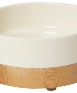 Frisco Melamine Dog & Small Pet Bowl with Bamboo Base