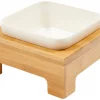 Frisco Square Melamine Dog & Cat Bowl with Bamboo Stand -PetNest Shop 232072 MAIN. SY630 V1605057737