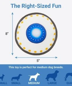 Frisco Plush & TPR Squeaky UFO Dog Toy -PetNest Shop 233583 PT1. SY630 V1602685572