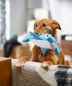 Frisco Ballistic Nylon Plush Squeaky Hammerhead Shark Dog Toy -PetNest Shop 233593 PT3. SY630 V1600973836