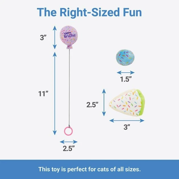 Frisco Birthday Bundle Cat Toy with Catnip, 5 count 4 Frisco Birthday Bundle Cat Toy with Catnip, 5 count - Image 2