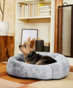 Frisco Plush Camel Back Donut Bolster Cat & Dog Bed