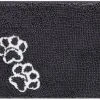 Frisco Microfiber Chenille Paw Print Dog & Cat Mat, Dark Gray -PetNest Shop 235893 MAIN. SY630 V1603305686
