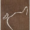 Frisco Microfiber Chenille Cat Silhouette Litter Mat