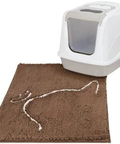 Frisco Microfiber Chenille Cat Silhouette Litter Mat 10 Frisco Microfiber Chenille Cat Silhouette Litter Mat -PetNest Shop 235901 PT3. SY630 V1603300907