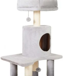 Frisco 54 in Faux Fur Cat Tree & Condo -PetNest Shop 236550 PT3. SY630 V1637693969