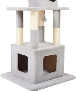 Frisco 54 in Faux Fur Cat Tree & Condo -PetNest Shop 236550 PT4. SY630 V1637693733