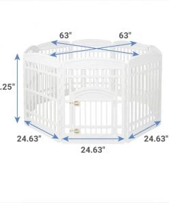 Frisco 8-Panel Plastic Exercise Dog Playpen -PetNest Shop 239693 PT1. SY630 V1618492997