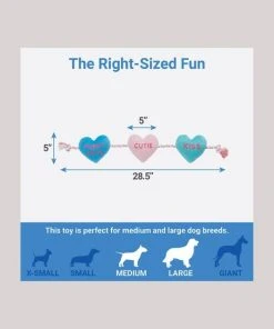 Frisco Candy Hearts Plush with Rope Squeaky Dog Toy 6 Frisco Candy Hearts Plush with Rope Squeaky Dog Toy -PetNest Shop 241725 PT1. SY630 V1611246962