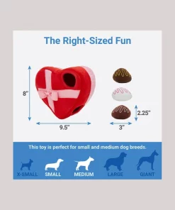 Frisco Box of Chocolates Hide & Seek Puzzle Plush Squeaky Dog Toy -PetNest Shop 241739 PT1. SY630 V1611246980