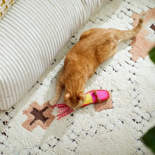 Frisco Shoe Plush Kicker Cat Toy with Catnip 5 Frisco Shoe Plush Kicker Cat Toy with Catnip - Image 3