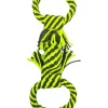 Frisco Dual Handle Neon Rope Squeaky Dog Toy, Yellow & Gray -PetNest Shop 242129 MAIN. SY630 V1603371091