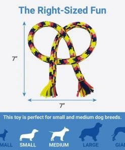 Frisco Pretzel Rope Dog Toy -PetNest Shop 242141 PT1. SY630 V1605629206