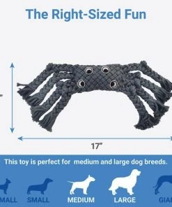 Frisco Spider Rope Squeaky Dog Toy -PetNest Shop 242151 PT1. SY630 V1605629209