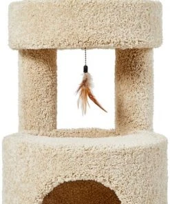 Frisco 36-in Real Carpet Wooden Cat Tree -PetNest Shop 244520 PT4. SY630 V1603497092