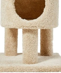 Frisco 36-in Real Carpet Wooden Cat Tree -PetNest Shop 244520 PT5. SY630 V1603497084