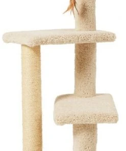 Frisco 41.5-in Real Carpet Wooden Cat Tree -PetNest Shop 244526 PT3. SY630 V1603202511