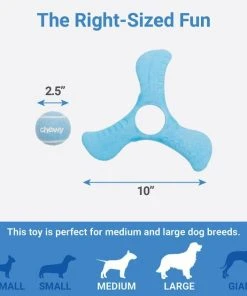 Frisco Plastic Tri-Flyer Dog Toy 6 Frisco Plastic Tri-Flyer Dog Toy -PetNest Shop 245910 PT1. SY630 V1611089591