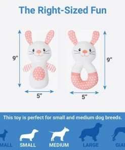 Frisco Bunny Plush Multipack Puppy Toy, 2 count -PetNest Shop 245916 PT1. SY630 V1611089594